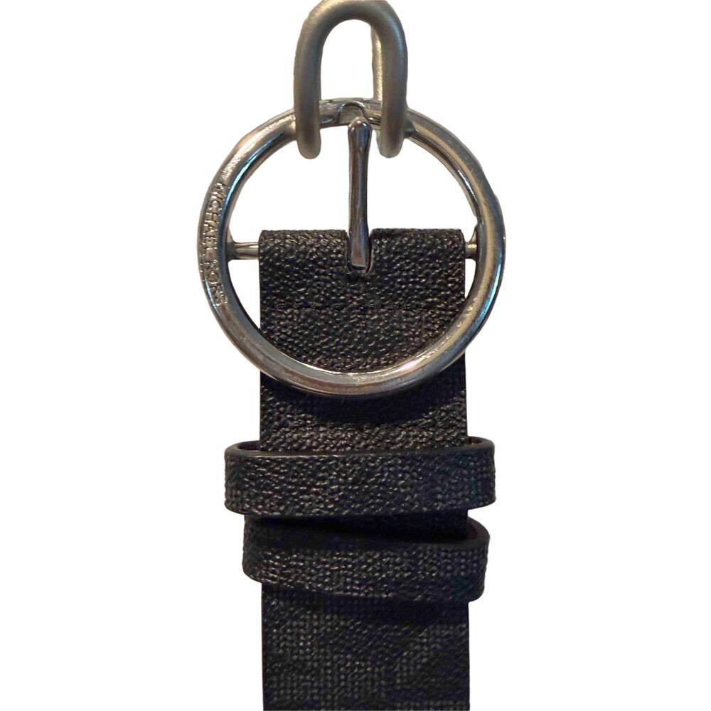 Women's Michael Kors belt in Large the brand's signature "MK" logo in brown